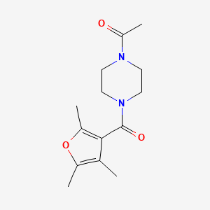 1-[4-(2,4,5-Trimethylfuran-3-carbonyl)piperazin-1-yl]ethanone