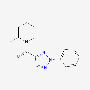 molecular formula C15H18N4O B7520672 (2-Methylpiperidin-1-yl)-(2-phenyltriazol-4-yl)methanone 