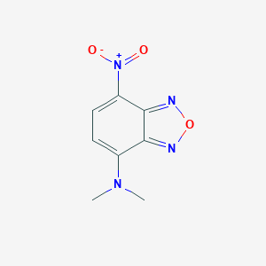 molecular formula C8H8N4O3 B075207 4-苯并呋喃胺，N,N-二甲基-7-硝基- CAS No. 1455-87-4
