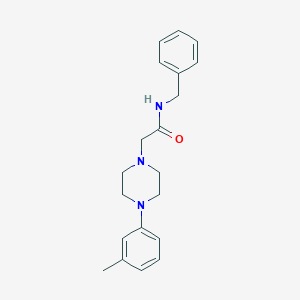 molecular formula C20H25N3O B7520754 N-benzyl-2-[4-(3-methylphenyl)piperazin-1-yl]acetamide 