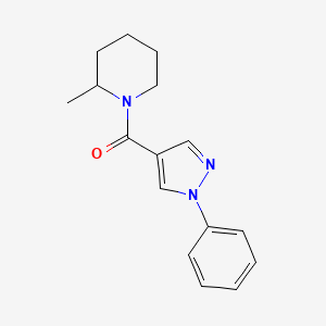 (2-Methylpiperidin-1-yl)-(1-phenylpyrazol-4-yl)methanone