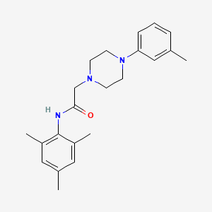 2-[4-(3-methylphenyl)piperazin-1-yl]-N-(2,4,6-trimethylphenyl)acetamide