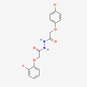 2-(4-bromophenoxy)-N'-[2-(2-fluorophenoxy)acetyl]acetohydrazide