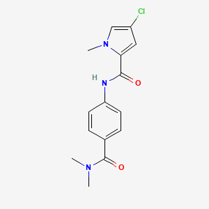 4-chloro-N-[4-(dimethylcarbamoyl)phenyl]-1-methylpyrrole-2-carboxamide