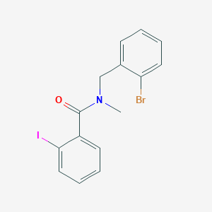 N-[(2-bromophenyl)methyl]-2-iodo-N-methylbenzamide