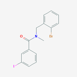 N-[(2-bromophenyl)methyl]-3-iodo-N-methylbenzamide