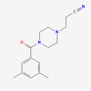 3-[4-(3,5-Dimethylbenzoyl)piperazin-1-yl]propanenitrile