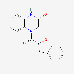 molecular formula C17H14N2O3 B7520840 4-(2,3-Dihydro-1-benzofuran-2-carbonyl)-1,3-dihydroquinoxalin-2-one 