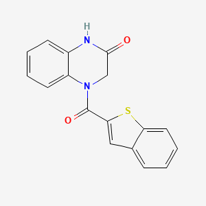 molecular formula C17H12N2O2S B7520881 4-(1-Benzothiophene-2-carbonyl)-1,3-dihydroquinoxalin-2-one 