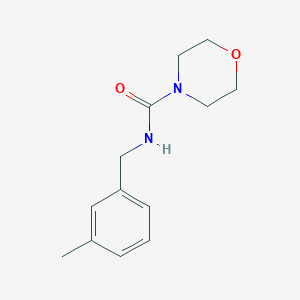 N-[(3-methylphenyl)methyl]morpholine-4-carboxamide