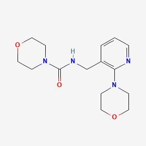 N-[(2-morpholin-4-ylpyridin-3-yl)methyl]morpholine-4-carboxamide