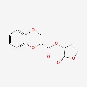 (2-Oxooxolan-3-yl) 2,3-dihydro-1,4-benzodioxine-3-carboxylate