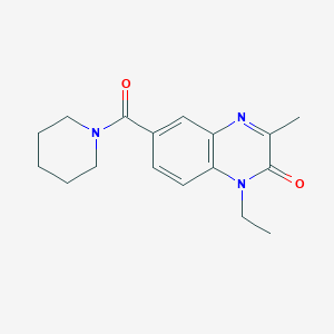 1-Ethyl-3-methyl-6-(piperidine-1-carbonyl)quinoxalin-2-one