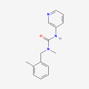 molecular formula C15H17N3O B7520977 1-Methyl-1-[(2-methylphenyl)methyl]-3-pyridin-3-ylurea 