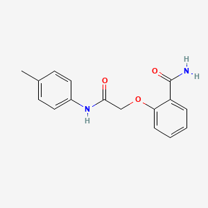 molecular formula C16H16N2O3 B7520985 2-[2-(4-Methylanilino)-2-oxoethoxy]benzamide 