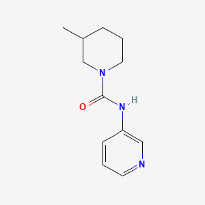 molecular formula C12H17N3O B7520986 3-methyl-N-pyridin-3-ylpiperidine-1-carboxamide 