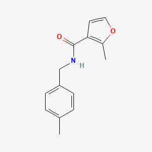 2-methyl-N-[(4-methylphenyl)methyl]furan-3-carboxamide