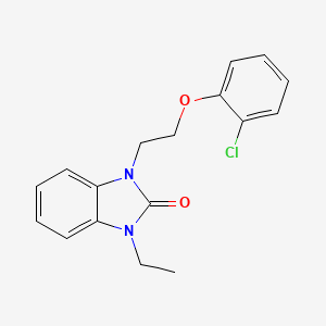 1-[2-(2-Chlorophenoxy)ethyl]-3-ethylbenzimidazol-2-one