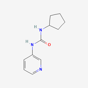 molecular formula C11H15N3O B7521095 1-Cyclopentyl-3-pyridin-3-ylurea 