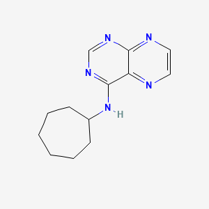 molecular formula C13H17N5 B7521102 N-cycloheptylpteridin-4-amine 