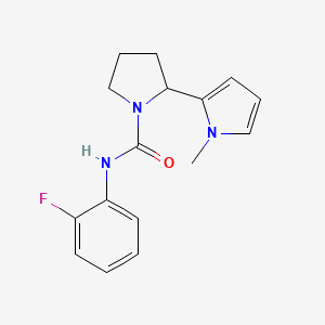 N-(2-fluorophenyl)-2-(1-methylpyrrol-2-yl)pyrrolidine-1-carboxamide