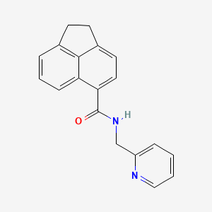 N-(pyridin-2-ylmethyl)-1,2-dihydroacenaphthylene-5-carboxamide