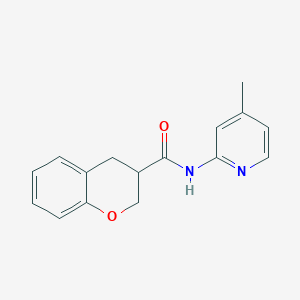 N-(4-methylpyridin-2-yl)-3,4-dihydro-2H-chromene-3-carboxamide