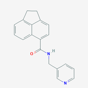 molecular formula C19H16N2O B7521213 N-(pyridin-3-ylmethyl)-1,2-dihydroacenaphthylene-5-carboxamide 