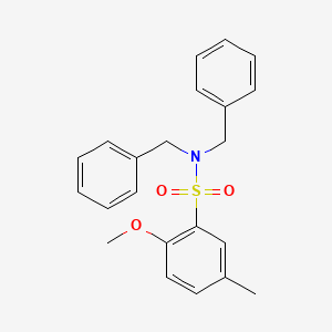 N,N-dibenzyl-2-methoxy-5-methylbenzene-1-sulfonamide