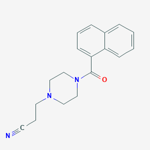 3-[4-(Naphthalene-1-carbonyl)piperazin-1-yl]propanenitrile