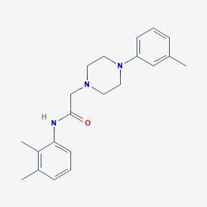 molecular formula C21H27N3O B7521323 N-(2,3-dimethylphenyl)-2-[4-(3-methylphenyl)piperazin-1-yl]acetamide 