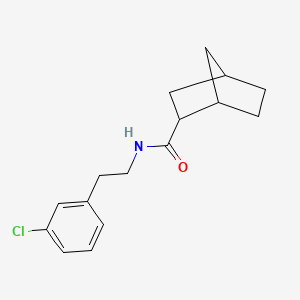 molecular formula C16H20ClNO B7521379 N-[2-(3-chlorophenyl)ethyl]bicyclo[2.2.1]heptane-2-carboxamide 