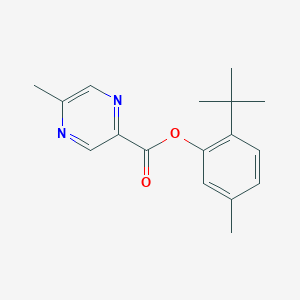 (2-Tert-butyl-5-methylphenyl) 5-methylpyrazine-2-carboxylate