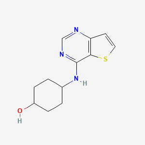 4-(Thieno[3,2-d]pyrimidin-4-ylamino)cyclohexan-1-ol