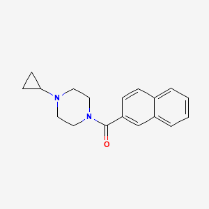 molecular formula C18H20N2O B7521436 (4-Cyclopropylpiperazin-1-yl)-naphthalen-2-ylmethanone 