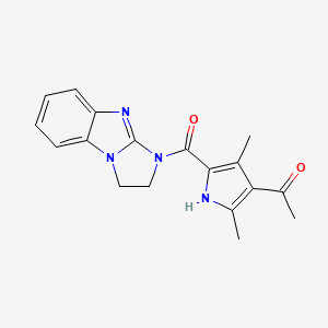 1-[5-(1,2-dihydroimidazo[1,2-a]benzimidazole-3-carbonyl)-2,4-dimethyl-1H-pyrrol-3-yl]ethanone