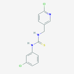 1-(3-Chlorophenyl)-3-[(6-chloropyridin-3-yl)methyl]thiourea