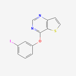 molecular formula C12H7IN2OS B7521473 4-(3-Iodophenoxy)thieno[3,2-d]pyrimidine 