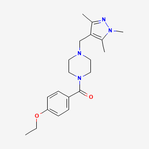 (4-Ethoxyphenyl)-[4-[(1,3,5-trimethylpyrazol-4-yl)methyl]piperazin-1-yl]methanone