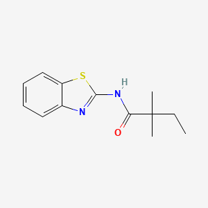 molecular formula C13H16N2OS B7521544 N-(1,3-benzothiazol-2-yl)-2,2-dimethylbutanamide 