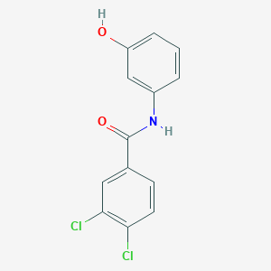 molecular formula C13H9Cl2NO2 B7521574 3,4-dichloro-N-(3-hydroxyphenyl)benzamide 