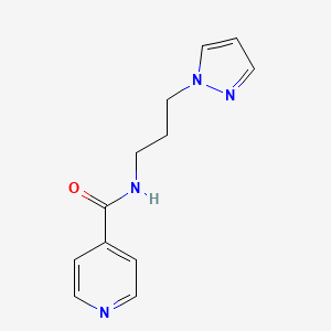 N-(3-pyrazol-1-ylpropyl)pyridine-4-carboxamide