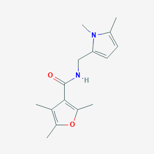 N-[(1,5-dimethylpyrrol-2-yl)methyl]-2,4,5-trimethylfuran-3-carboxamide