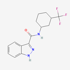 N-[3-(trifluoromethyl)cyclohexyl]-1H-indazole-3-carboxamide