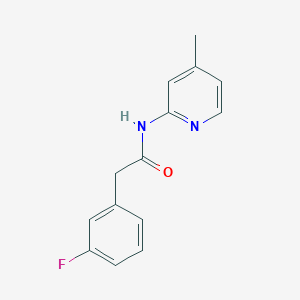 2-(3-fluorophenyl)-N-(4-methylpyridin-2-yl)acetamide