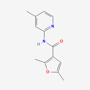 2,5-dimethyl-N-(4-methylpyridin-2-yl)furan-3-carboxamide