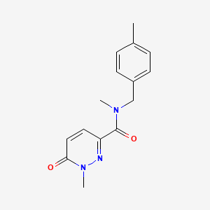 N,1-dimethyl-N-[(4-methylphenyl)methyl]-6-oxopyridazine-3-carboxamide