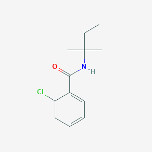 molecular formula C12H16ClNO B7521777 2-chloro-N-(2-methylbutan-2-yl)benzamide 