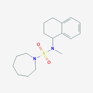 N-methyl-N-(1,2,3,4-tetrahydronaphthalen-1-yl)azepane-1-sulfonamide