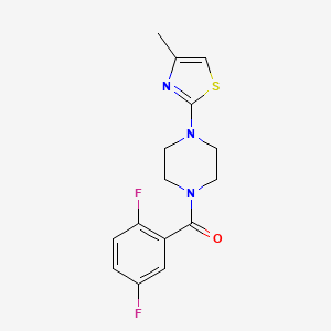 (2,5-Difluorophenyl)-[4-(4-methyl-1,3-thiazol-2-yl)piperazin-1-yl]methanone